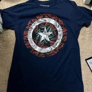 EUC Navy Blue Marvel Captain America Tee